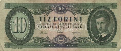 1962-1990. 10Ft + 20Ft + 50Ft + 100Ft + 500Ft. Összesen 10db kizárólag klf évszám! T:vegyes