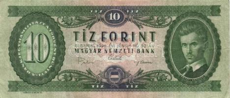 1962-1990. 10Ft + 20Ft + 50Ft + 100Ft + 500Ft. Összesen 10db kizárólag klf évszám! T:vegyes
