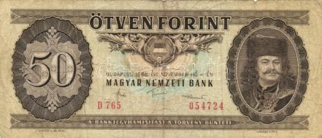 1962-1990. 10Ft + 20Ft + 50Ft + 100Ft + 500Ft. Összesen 10db kizárólag klf évszám! T:vegyes