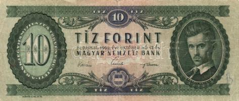 1962-1990. 10Ft + 20Ft + 50Ft + 100Ft + 500Ft. Összesen 10db kizárólag klf évszám! T:vegyes