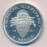 1938. 5P Ag "Szent István" T:2