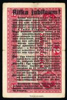 1917. 2K hátlapon "Tolnai Világlapja" jubileumi felülbélyegzéssel T:III