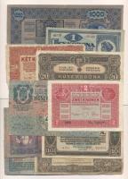 1902-1920. 1K-1000K tétel 10db kizárólag klf bankjeggyel T:vegyes