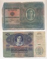 1902-1920. 1K-1000K tétel 10db kizárólag klf bankjeggyel T:vegyes