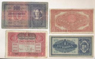 1902-1920. 1K-1000K tétel 10db kizárólag klf bankjeggyel T:vegyes