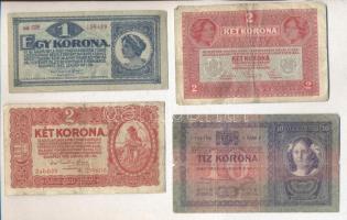 1902-1920. 1K-1000K tétel 10db kizárólag klf bankjeggyel T:vegyes