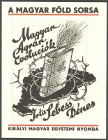 Cca 1932 Királyi Magyar Egyetemi Nyomda reklámja, plusz egy megrendelő lap