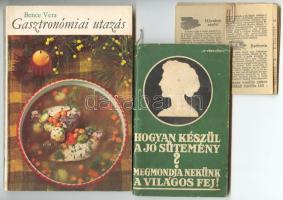Kis szakácstétel: Dr. Oetker süteményes receptfüzet, 13db Váncza füzetke, Gasztronómiai utazás, Édes és sós teasütemények