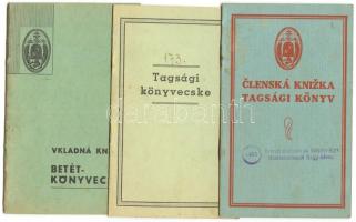 1937-1939 A Nagykéri Hitelszövetkezet 3db tagsági könyve