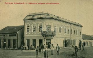 Gálszécs Shop of Rosenberg Dezső, Shop of Friedman Lipót, Savings bank (wet damage)