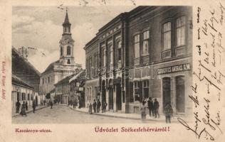 Székesfehérvár Kaszárnya utca Szirkovics András kereskedésével (EK)