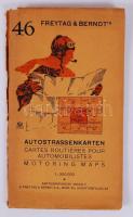cca 1930 Tarnów-Presov (Eperjes) autóstérkép, Freytag und Berndt's (46), borítóval / 
Tarnów-Pr...