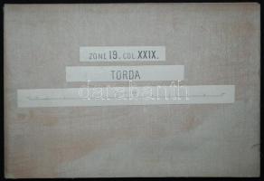 cca 1900 Lőcse és környéke színes katonai vászontérkép / 
Military map mounted on linen 38x58cm