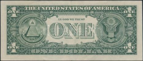 Amerikai Egyesült Államok 1988. 1$ nyílhegynyomat a jobb szélen T:II-,III
USA 1988. 1 Dollar printin...