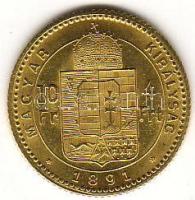 1891. 4Ft "Fiumei címerrel" arany 3,225g T:2