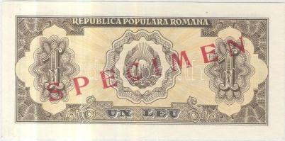 Románia 1952. 1L "SPECIMEN" felülnyomással T:I
Romania 1952. 1 Leu with "SPECIMEN&quo...