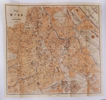 cca 1900 Bécs térképe. Berlin, Verlag v. A. Goldschmidt / Map of Vienna, 48x50cm