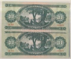 1949. 10Ft (2x) egymást követő sorszámmal! T:I