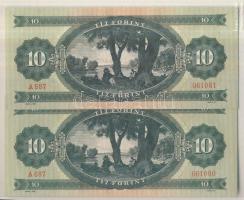 1957. 10Ft (2x) egymást követő sorszámmal! T:I