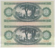 1975. 10Ft (2x) egymást követő sorszámmal! T:I