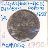 1698P-H Poltura Ag "I. Lipót" (1,05g) T:3 Huszár 1482., Unger II 1093.a)