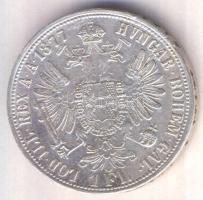 Ausztria 1877. 1Fl Ag T:2 Austria 1877. 1 Florin Ag C:XF