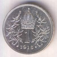 Ausztria 1916. 1K Ag T:1- Austria 1914. 1 Corona Ag C:AU