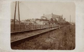 Zólyom castle, railroad track photo (EK)