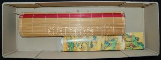 4db bambuszkép és egy kínai horoszkópos bambuszutánzat falinaptár