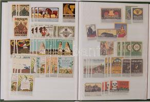 1896-1940. 1.470 db kiállítási levélzáró klf. országokból, kevés másodpéldánnyal /  1.470 Ausstellun...