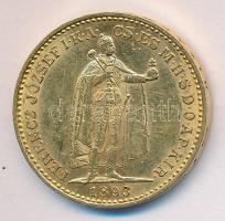 1893. 20K Au "Ferenc József" kis király veret! (6.77g/0.900) T:2 kis ph.
Hungary 1893. 20 ...