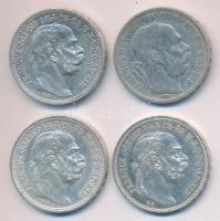 1893-1915. 1K Ag (4xklf) T:Vegyes