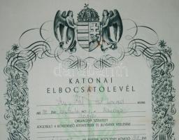 1944 Katonai elbocsátólevél