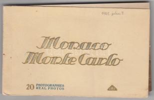 Monte Carlo - 20 darabos régi képeslapfüzet