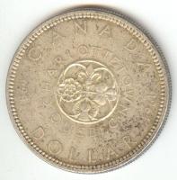 Kanada 1964. 1$ Ag "Charlottetown" T:2/2- + kis doboznyi vegyes fémpénz tétel T:vegyes
Can...