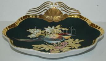 Kézzel festett kolozsvári díszkínáló, hibátlan, jelzett, h:23 cm