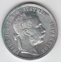 Ausztria 1876 1Fl Ag "Ferenc József" T:2 Austria 1876 1 Florin Ag "Franz Joseph" C:aXF