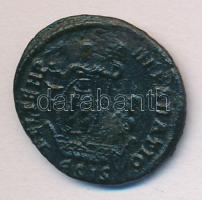 Roman Empire / Siscia / Constans 337-350. Follis Br császár gáylán áll "D N CONSTA-NS P F AVG /...