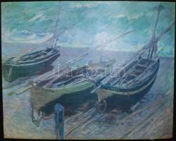 Claude Monet: Barques, reprodukció, 42x53 cm