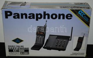 cca 1900 Panaphone vezeték nélküli telefon eredeti dobozában, töltővel, leírással /  Computerized cordless phone