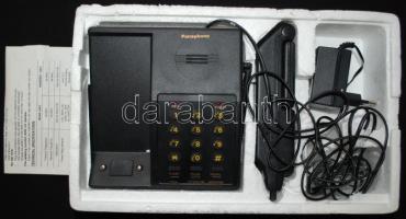 cca 1900 Panaphone vezeték nélküli telefon eredeti dobozában, töltővel, leírással / 
Computerized co...