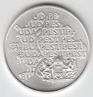 1998. 750Ft Ag "Budapest egyesítésének 125. évfordulója" T:BU Tanúsítvánnyal, díszdobozban