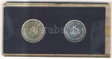 1961. 25Ft Ag + 50Ft Ag "Bartók Béla" T:P Eredeti MNB plasztiktokban!