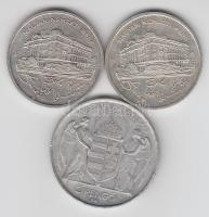 1992. 200Ft Ag "MNB" (2x) + 1943. 5P Al T:2,2-