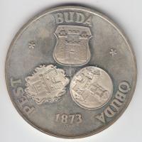 Csúcs Viktória (1934-) 1973. "Pest-Buda-Óbuda egyesítésének centenáriuma / ÁPV emléktallér&quot...