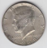 Amerikai Egyesült Államok 1968D. 1/2$ Ag "Kennedy" T:2- USA 1968D. 1/2 Dollar Ag "Kennedy" C:VF