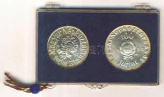 1973. 50Ft Ag + 100Ft Ag "Petőfi" T:BU eredeti MNB plasztiktokban!