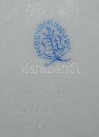 Nagyméretű, kézzel festett, Viktória-mintás, hibátlan rózsás porcelán bonbonnier / Herend chinaware ...