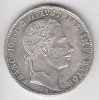 Ausztria 1861A 1Fl Ag "Ferenc József" T:2 Austria 1861A 1 Florin Ag "Franz Joseph" C:XF