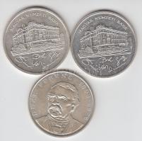 1992. 200Ft Ag "MNB" (2x) + 1994. 200Ft Ag "Deák" T:2